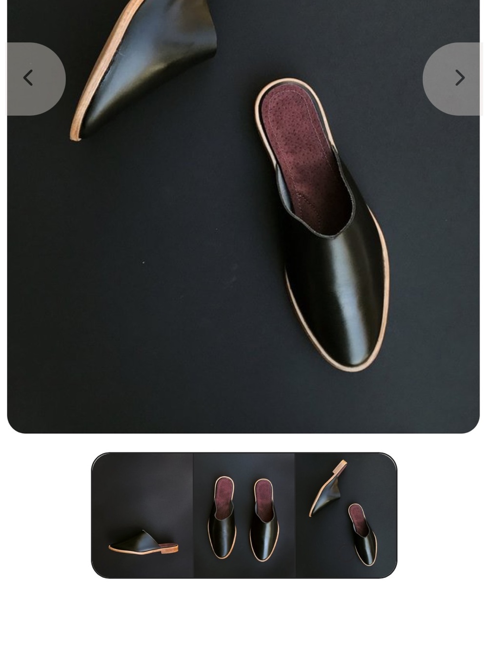 Osborn design Leather Mules